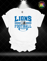 Lions Football Sublimation Shirt Transfer (10-11 inches in width)